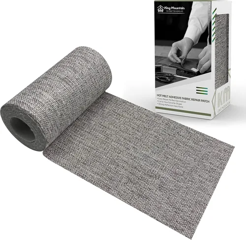 Miniatura 60 de KING MOUNTAIN Parche de lona para planchar, 3"×60", parche de reparación de tela de algodón 100% impermeable, utilizado para varios sofás, tiendas