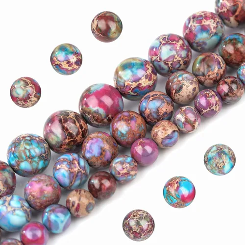 Miniatura 5 de Cuentas de Cristal de Amatista Natural de 8mm Morado Pulidas Redondas Suaves Piedras Preciosas Curativas para Hacer Joyas 15 Pulgadas