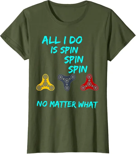 Miniatura 20 de Fidget Spinner All I Do is Spin Fun T-Shirt