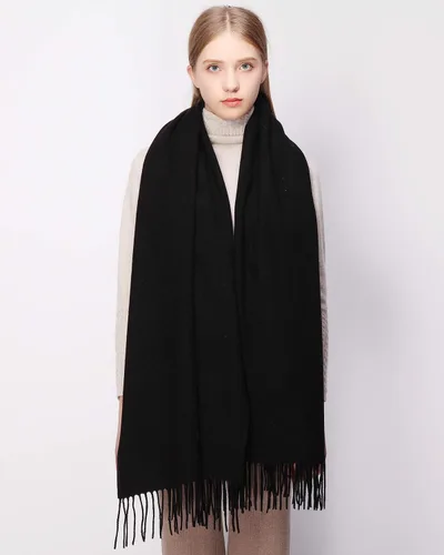 Miniatura 3 de RIIQIICHY Bufanda 100% de lana, chales y envolturas de pashmina para mujer, cachemira cálida para invierno, bufandas suaves más gruesas