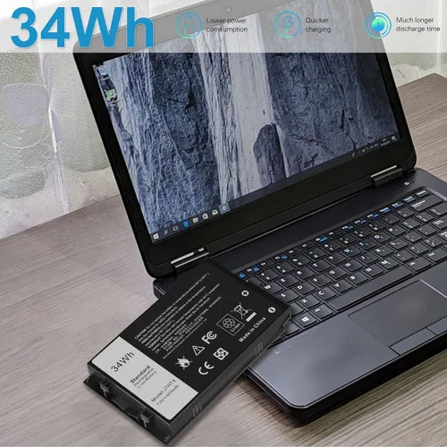 Miniatura 8 de 34Wh J7HTX - Batería de repuesto para laptop Dell Latitude 7202 7212 7220 Rugged Extreme Tablet T03H T03H002 T03H T03H003 Series 02JT7D 2JT7D J82G5