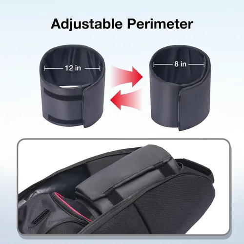 Miniatura 5 de Gofly - Sistema de soporte para bolsa de viaje de golf, almohadilla protectora para palos y poste de soporte de aleación de aluminio, accesorios