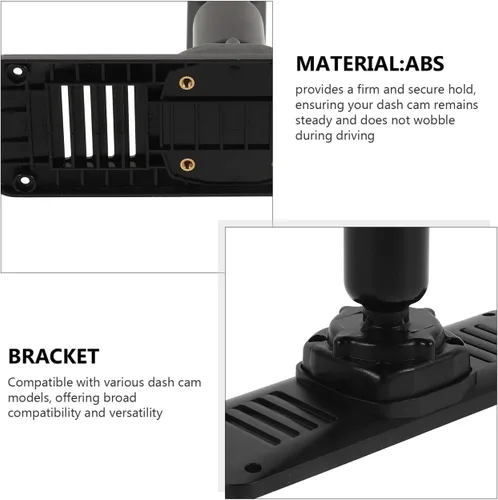 Miniatura 6 de ULTECHNOVO Kit universal de montaje en espejo retrovisor para cámara de salpicadero, panel de placa trasera de DVR para automóvil con soporte
