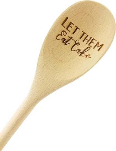 Miniatura 9 de Wedding Collectibles Made With Love - Cuchara de madera (14 pulgadas de largo) accesorio de cocina grabado Madera de haya suave y natural