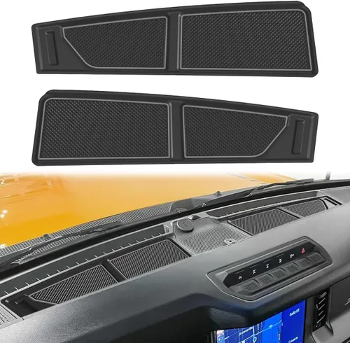 Miniatura 17 de Auovo Bandeja de cubierta de salpicadero compatible con accesorios de Ford Bronco 2021 2022 2023 2024 2025 2026 Bronco 2021 2022 2023 2024 2025 2026