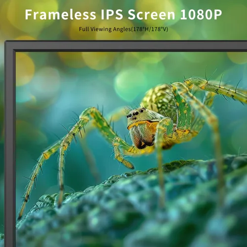 Miniatura 2 de Jexiop TV de 20 pulgadas, ángulos de visión completos 1080P HD, TV digital de pared pequeña para la cocina - Puertos HDMI/USB - Alimentación dual