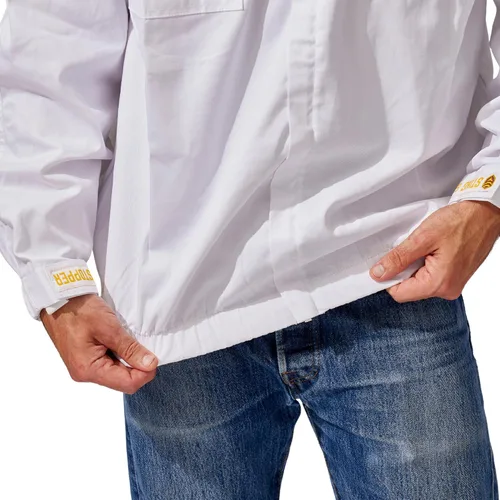 Miniatura 8 de Sting Stopper - Chaqueta de apicultura para adultos con velo redondo y sombrero para protección contra picaduras de abeja de miel con lona