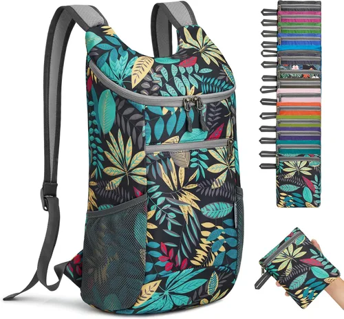 G4Free Mochila de Senderismo Ligera y Empacable para Hombres y Mujeres Mochilas de Día de Senderismo Pequeñas Mochila Plegable para el Hombro Bolsa