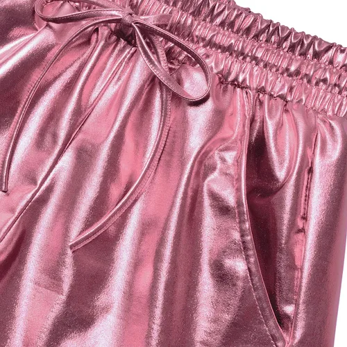 Miniatura 4 de Pantalón corto Perfashion metálico brillante para mujer