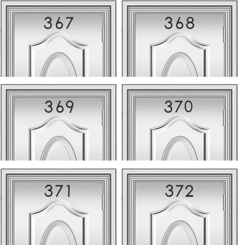 Miniatura 3 de Números de buzón autoadhesivos, calcomanías de número de dirección de puerta para oficina, efecto 3D elevado, cromado
