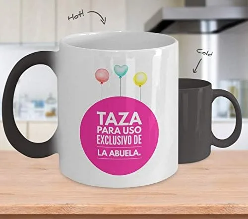 Regalo para abuela | Taza de Cafe para abuelita | Perfecto regalo para tu nana, abuela y madrinas | Vaso con afirmaciones positivas, personalizadas,