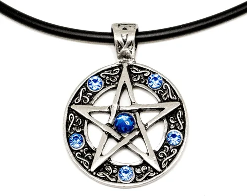 JUICY ACCESSORIES BY JUICY SKIN CARE 18" Pvc collar color estrella pentagrama estaño colgante