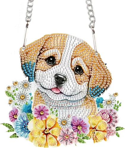 Miniatura 35 de AiYuanzsh Juego de letreros colgantes de pintura de diamantes, arte de diamante, arte de pared colgante de lindo dragón blanco, kit de colgante