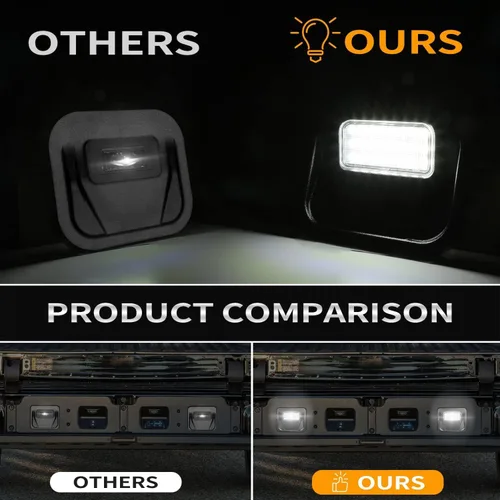 Miniatura 5 de Luz LED para Pedal de Paso Trasero, Kit de Luz Multiusos para Camión de Carga, Compatible con GMC Sierra 1500 2500 HD 3500 HD 2020-2021, Chevy