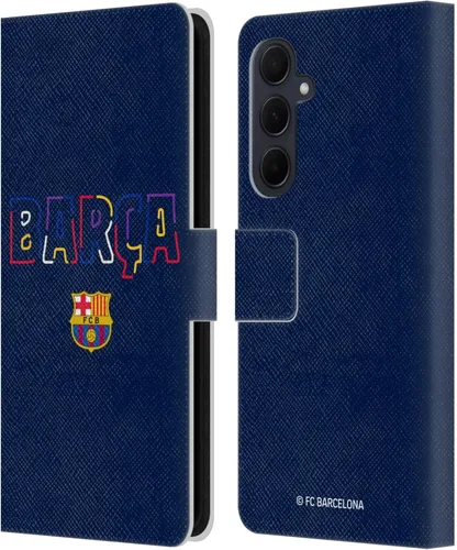 Miniatura 213 de Head Case Designs Funda de piel con licencia oficial del FC Barcelona Barca Crest Graphics para Samsung Galaxy A06 4G