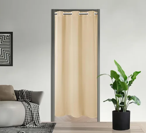 Miniatura 48 de PI Cortinas opacas para dormitorio, tratamiento de ventana con aislamiento térmico de anillo superior, cortinas oscurecedoras de habitación