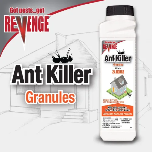 Miniatura 2 de REVENGE - Gránulos asesinos de hormigas, 1.5 lb. Tratamiento perimetral de acción rápida listo para usar para matar hormigas, pulgas y cucarachas