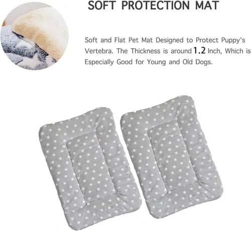 Miniatura 5 de 2 alfombrillas de cama para mascotas. Cama ultra suave para mascotas (perro/gato) con bonitos estampados. Almohadilla reversible de lana de cordero