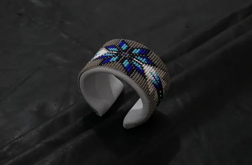 Miniatura 3 de Pulsera con cuentas de estilo nativo Pulsera ajustable (hecha a mano)