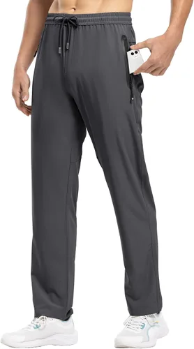 Miniatura 6 de Pantalones Rdruko para correr, casuales para hombre, ligeros, transpirables, de secado rápido, para senderismo, correr, deportes al aire libre