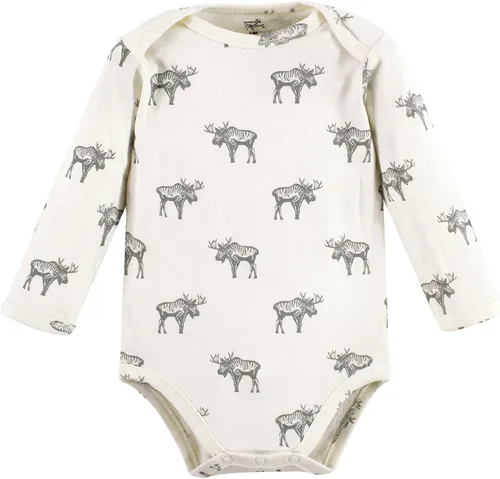 Miniatura 7 de Touched by Nature Body unisex de algodón orgánico de manga larga para bebé, Niño Bosque