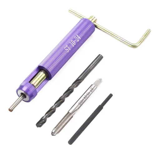 Miniatura 3 de Kit de inserción de reparación de roscas 50 piezas M10-24 x 1.5D tipo bobina helicoidal para restaurar hilos dañados