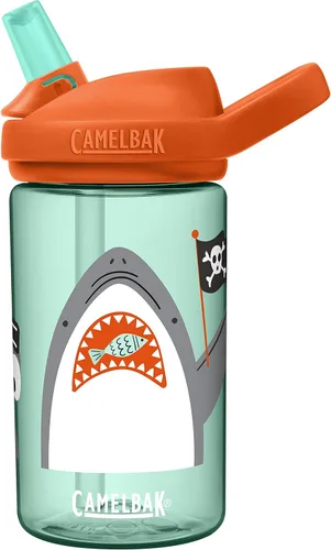 Miniatura 16 de CamelBak Eddy+ Kids Water Bottle with Bite Valve Straw, Leak‑Resistant Easy‑Sip Design for Everyday Hydration, 14oz Kids Monstruos de Skate