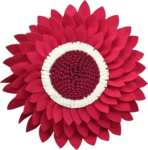 Miniatura 38 de Almohada de flores – Almohadas decorativas de girasol – Almohada redonda de margaritas de flores 3D – Almohada redonda de acento de girasol – Soleado