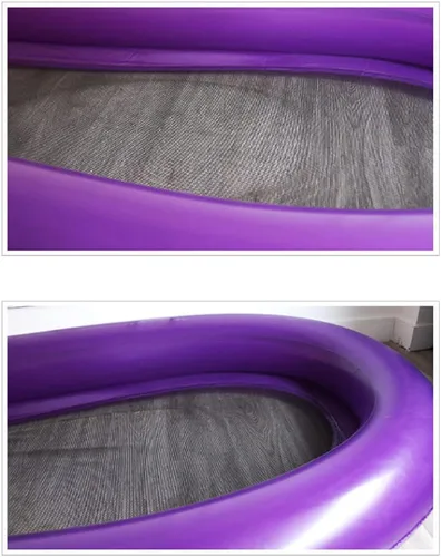 Miniatura 6 de Flotador inflable para piscina, flotador de tumbona de piscina para adultos, flotador de piscina inferior de malla de berenjena, silla flotante