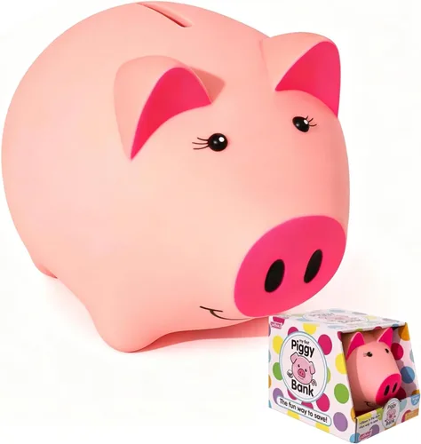 Miniatura 10 de Alcancía Mágica para Niños y Adultos - Banco de Dinero de Plástico Irrompible con Cerradura, Banco de Monedas que Brilla en la Oscuridad - Regalo