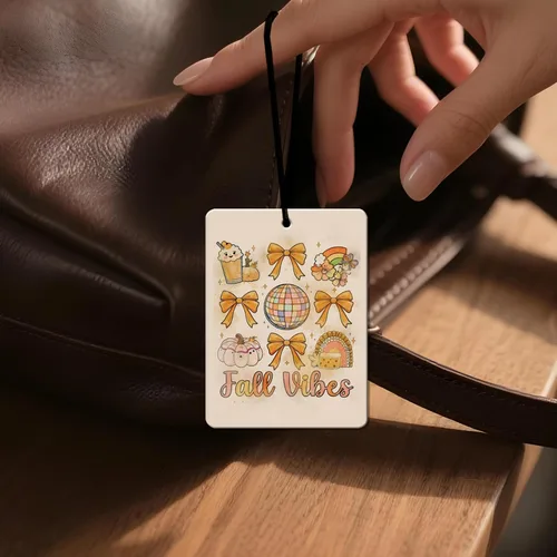 Miniatura 5 de Ambientador cristiano de otoño para automóvil, 4 piezas, cita religiosa acogedora perfumada, decoración colgante para mujeres y hombres, vehículos