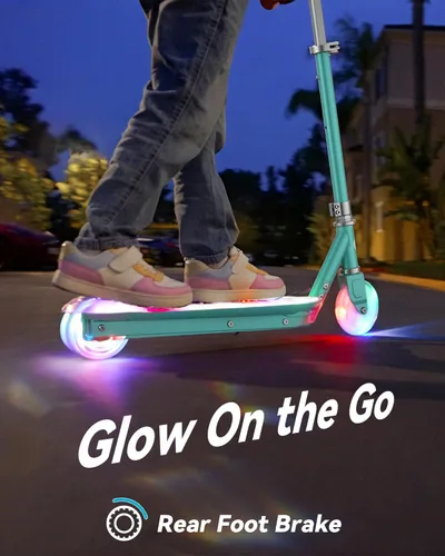 Miniatura 3 de Gyroor KS2 Kids Electric Scooter – 5 MPH Safe Speed, Foot Sensor Start, LED Lights, Adjustable Handlebar, 2 Hr Fast Charge, UL2272 Certified, Ages