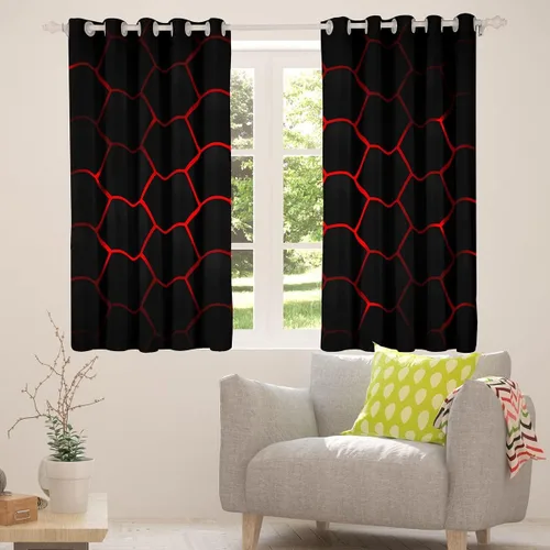 Miniatura 3 de Cortinas de ventana con diseño de panal para niños, hombres y niñas, diseño geométrico moderno con temática hexagonal, para dormitorio, sala