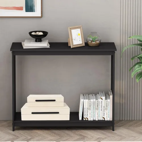 Miniatura 7 de Juego de 2 cajas de almacenamiento decorativas beige con acabado de shagreen, cajas de joyería y recuerdos de piel sintética con asas de metal Negro