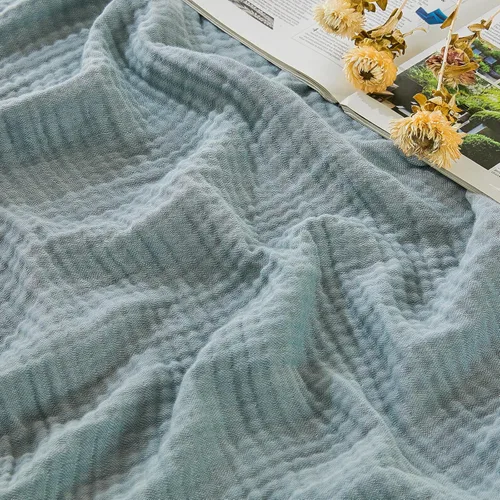 Miniatura 22 de EMME - Manta de algodón tamaño queen, suave y grande, de muselina, de 90 x 90 pulgadas, ligera y transpirable, de gasa blanca, para todas