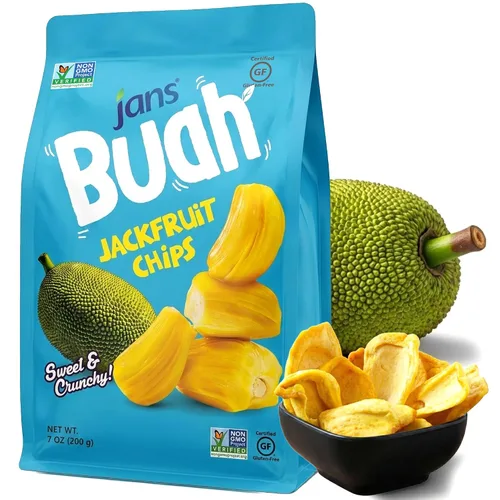 Miniatura 11 de Jans Buah Chips de frutas secas: experimenta frutas mixtas secas reales, sin gluten, dulces y crujientes, listas para comer, perfectas
