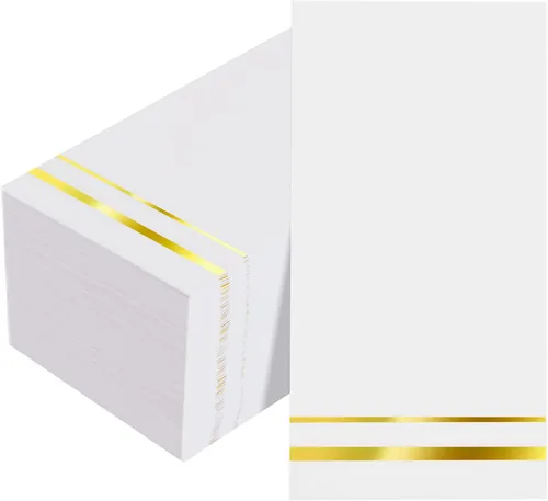 Miniatura 12 de bUCLA 100 Unidades de Servilletas de Papel Negras de 3 Capas - Servilletas de Papel Negras Desechables de Calidad Premium, Absorbentes para Cocina