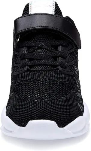 Miniatura 5 de Hetios Zapatos para Niñas Ligeros Atléticos para Correr Transpirables de Punto Zapatos Deportivos para Escuela (BebéNiña PequeñaNiña Grande)