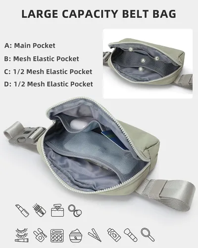 Miniatura 3 de Cinturones de moda para mujeres y hombres, A-gris verde, Deportes