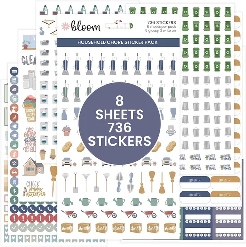 Miniatura 11 de bloom daily planners Calcomanías de planificador de presupuesto para finanzas personales, presupuestos, dinero, facturas, deudas y gastos
