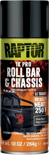 Miniatura 12 de RAPTOR Esmalte para Motor, Pintura en Aerosol Automotriz, Resistente al Calor, Grado Profesional, Fácil de Usar, Negro Graso, 10 oz negro (Fat Black)