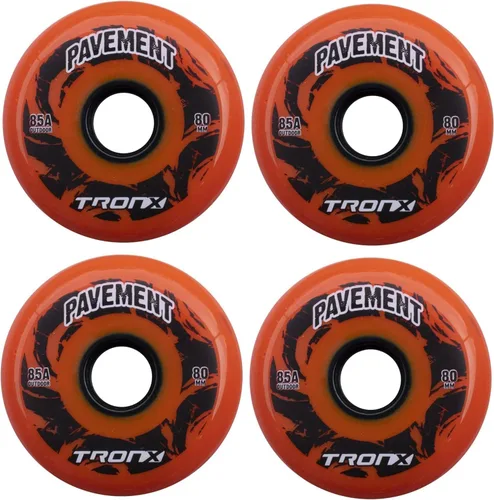 TronX Ruedas de hockey en línea para pavimento de asfalto para exteriores, paquete de 4 unidades | 2.323 in, 2.677 in, 2.835 in, 2.992 in, 3.150 in