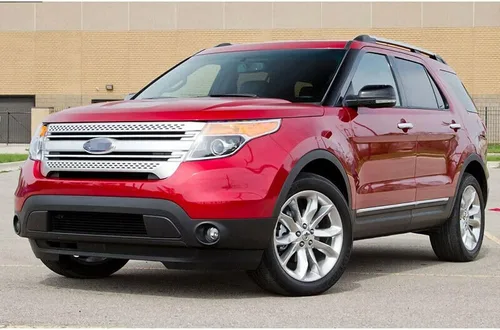 Miniatura 2 de NINTE Cubierta de rejilla apta para Ford Explorer Base/Limited/XLT Utility 4 puertas cromadas plateadas 2011-2015, no compatible con Explorer