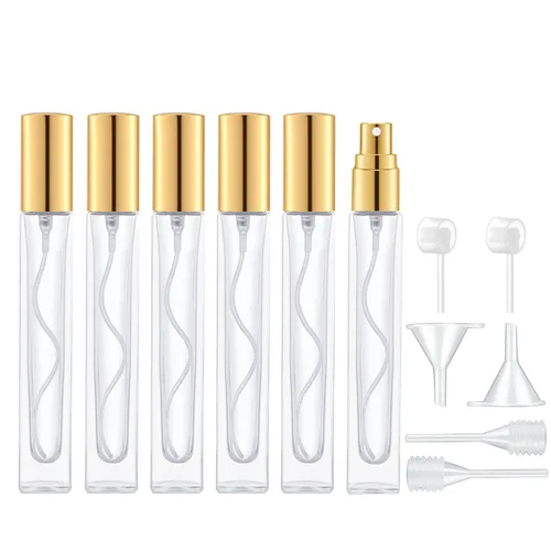 Miniatura 8 de Lil Ray Atomizador de perfume de 0.3 fl oz para hombres y mujeres. Botella de spray de vidrio recargable. Botella de fragancia portátil para viajes