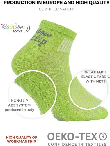 Miniatura 2 de Rainbow Socks Mujer Hombre Colorido ABS Sport Yoga