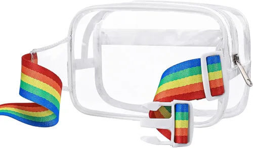 Miniatura 190 de Riñonera cruzada para mujeres y hombres, bolsa para cinturón para senderismo con correa ajustable, riñonera para correr, entrenamiento, deportes