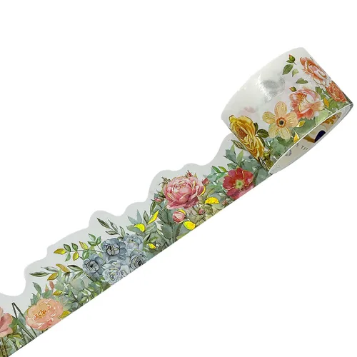 Miniatura 8 de allydrew Cinta washi de lámina dorada metálica floral paisaje, 1.181 in x 9.8 ft, violetas dulces