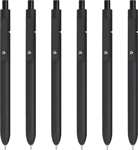 Miniatura 11 de Esenciales para cesta de Pascua, 5 bolígrafos de gel de 0.028 in de tinta negra con escritura suave, bolígrafos de color degradado para tomar notas