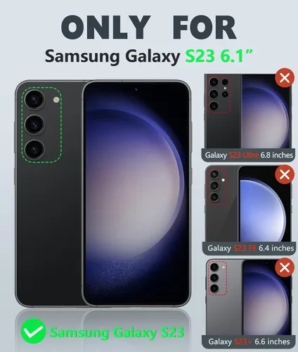 Miniatura 2 de FNTCASE Funda para Samsung Galaxy S24: funda protectora de doble capa a prueba de golpes para teléfono celular Protección a prueba de caídas