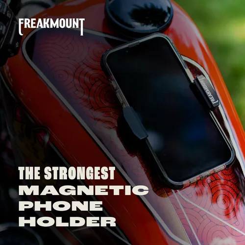 Miniatura 2 de FREAKMOUNT Soporte magnético 2.0 para teléfono de motocicleta, compatible con Harley Davidson, soporte de aluminio Billet de alta calidad